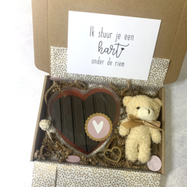 Chocolade hart onder de riem & teddy