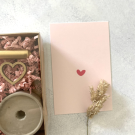 Giftbox - Houten bruidspaar & kaarshouder