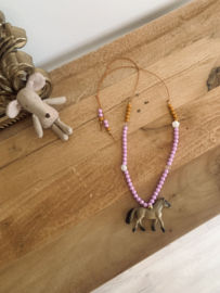 Ketting paardje- lila