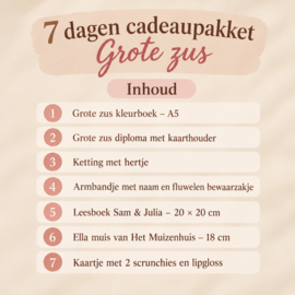 7 dagen pakket grote zus
