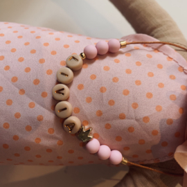 Knuffel muis mét gepersonaliseerde ketting