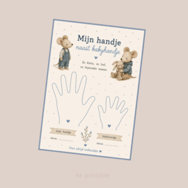 Handafdrukjes grote broer / baby