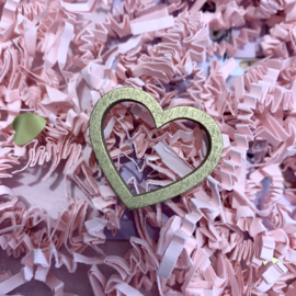 Chocolade hart & houten bruidspaar