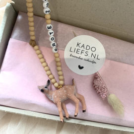 Ketting grote zus - beige