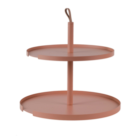 DesignBite big hug cake stand 2 levels clay