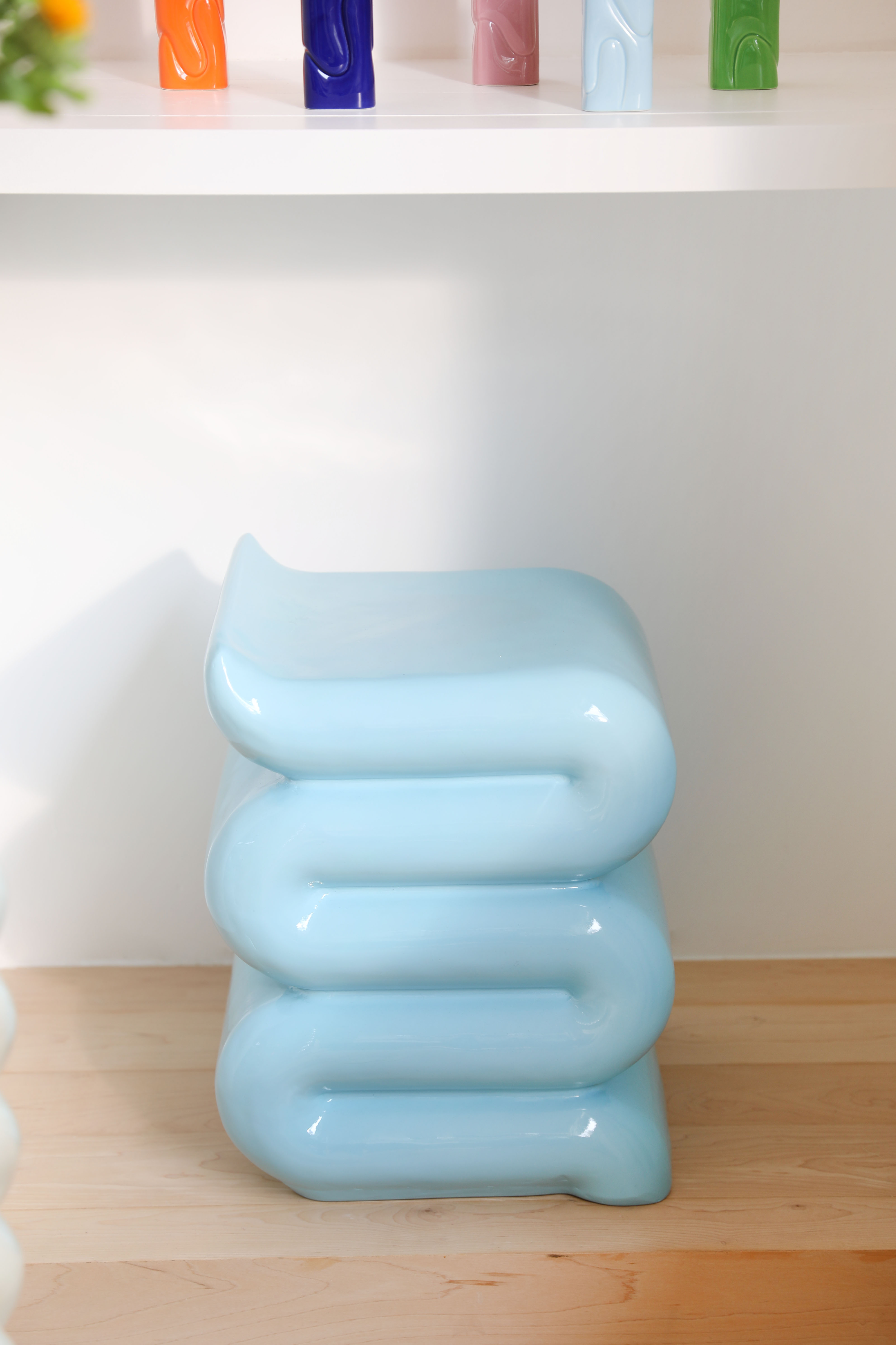 &K bijzettafel whip blauw