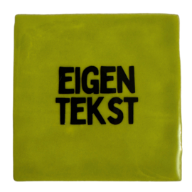 tegel met eigen tekst