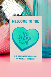 kaart - no sleep club blauw