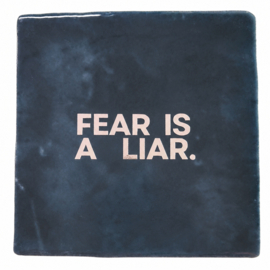 Fear is a liar.
