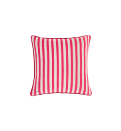 gestreept kussen fuchsia