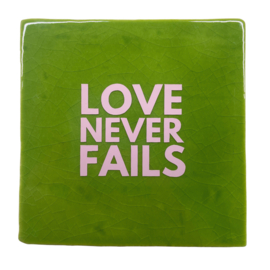 Love never fails