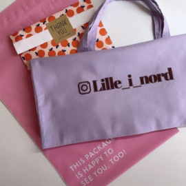custom tote bag lila