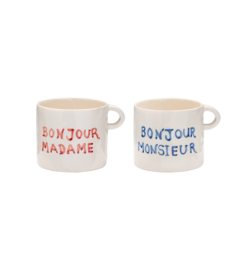Anna + Nina Bonjour Mug Set