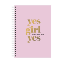 yes girl yes a5 notebook