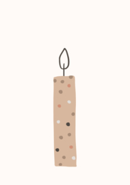 mini kaart, kaarsje 10 stuks
