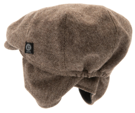 Carl Jr. Herringbone Brown