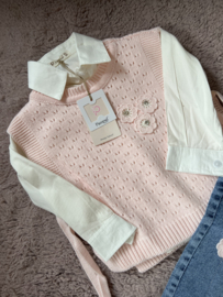 Blouse met spijkerbroek