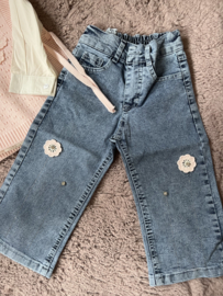 Blouse met spijkerbroek