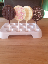 Heerlijke chocolade lolly's  met dip