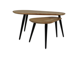 Ovale Salontafel Zurich Set van 2