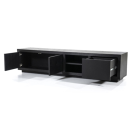 TV meubel Helsinki 200 cm 2-drs. 1 lade - zwart