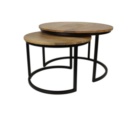 Ronde Bijzettafel Ronin Set van 2