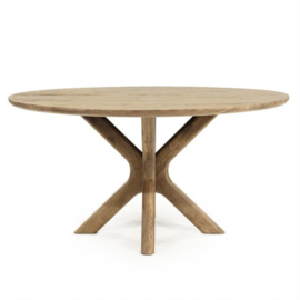 Eettafel Tycho rond - licht bruin
