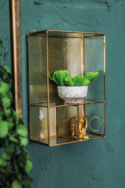 Hitz iron brass wall storage