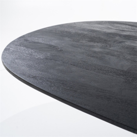 Eettafel Aron ovaal Zwart