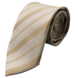 Goude stropdas met strepen - 7,5cm