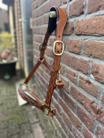 Luxe lederen halster met ergonomische crown