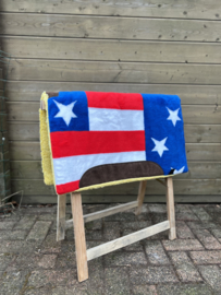 GVR westernpad USA flag met weather leathers