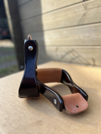 Luxe donkeren houten westernbeugels