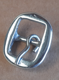 Buckle western eenvoud zilver 5/8"