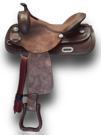 West Coast reiner westernzadel rough out seat