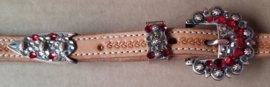 Buckle set Crystal Copper-Ruby