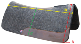 Arena Masters felt westernpad ergonomisch pony / shetlander