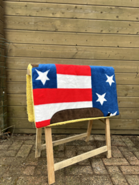 GVR westernpad USA flag met weather leathers