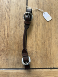 Westcoast Kinriem leer /curbstrap rondgenaaid oval