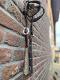 Zilver plated western showhoofdstel
