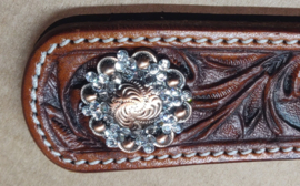 Conchos crystal flower setting copper white