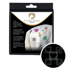 Excellent Horse Hi Gloss Glitter Sjablonen