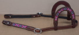 GVR Hoofdstel QH/XL/XXL beads pink