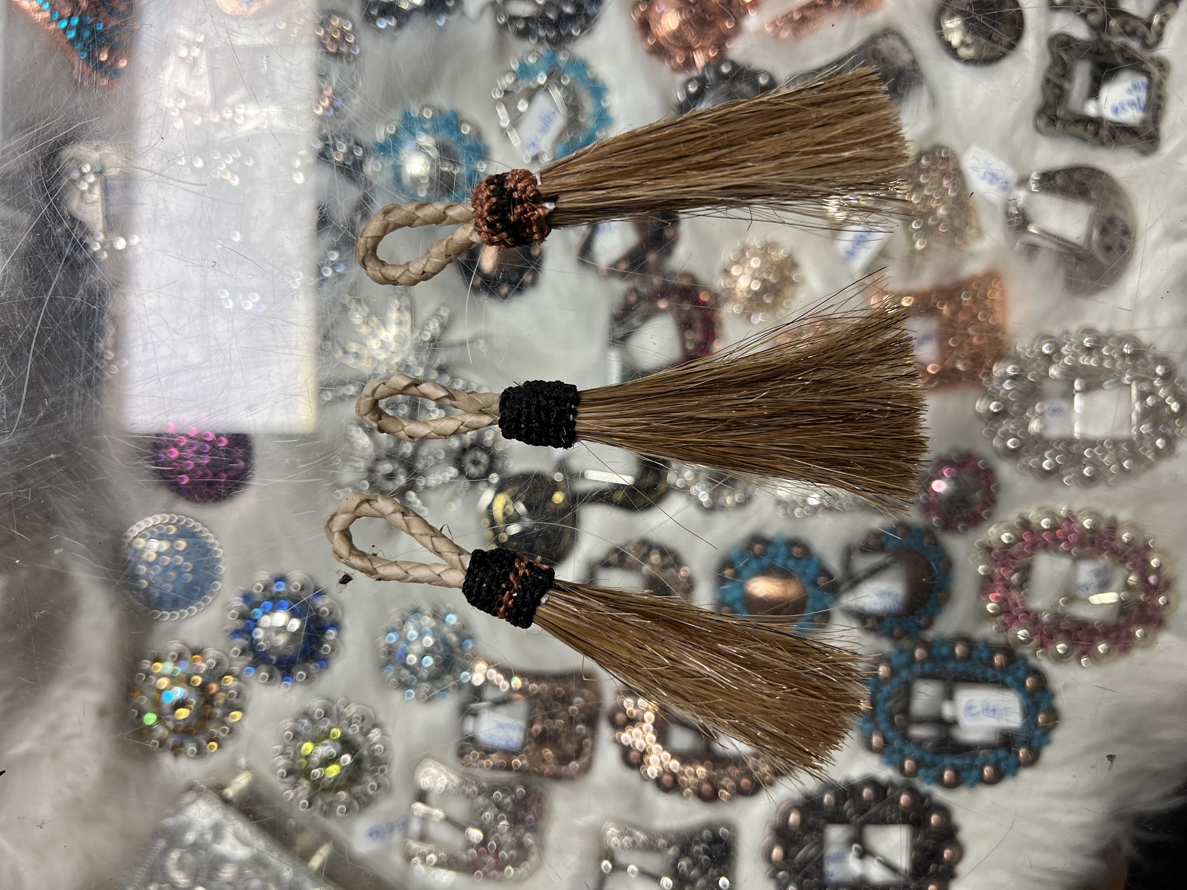 Western tassel klein, echt paardenhaar!