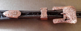 Buckle set Crystal rose gold