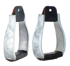 Engraved aluminium westernbeugels dark