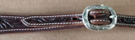 Buckle western engraved silver