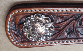 Conchos crystal flower setting copper peach