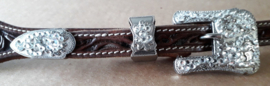 Buckle set Crystal zilver white