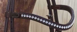Frontriem browband met krystallen